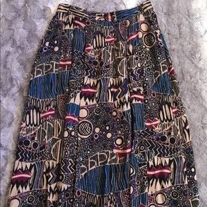 Vtg 80’s Charles Scott Skirt Sz M Geometric Gypsy